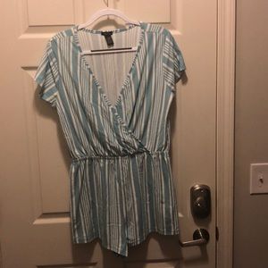 Blue Stripped Romper